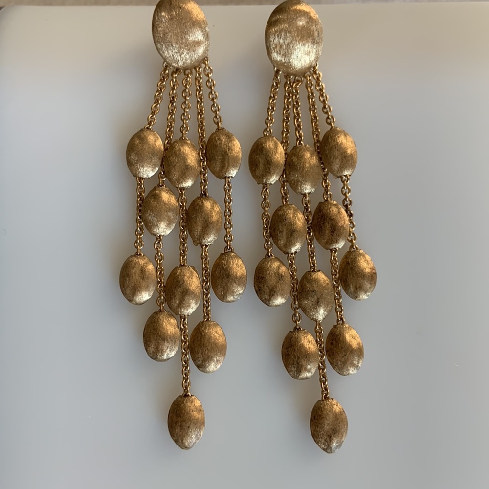 Marco Bicego Siviglia 18KY 5 Strand Chandelier Earrings